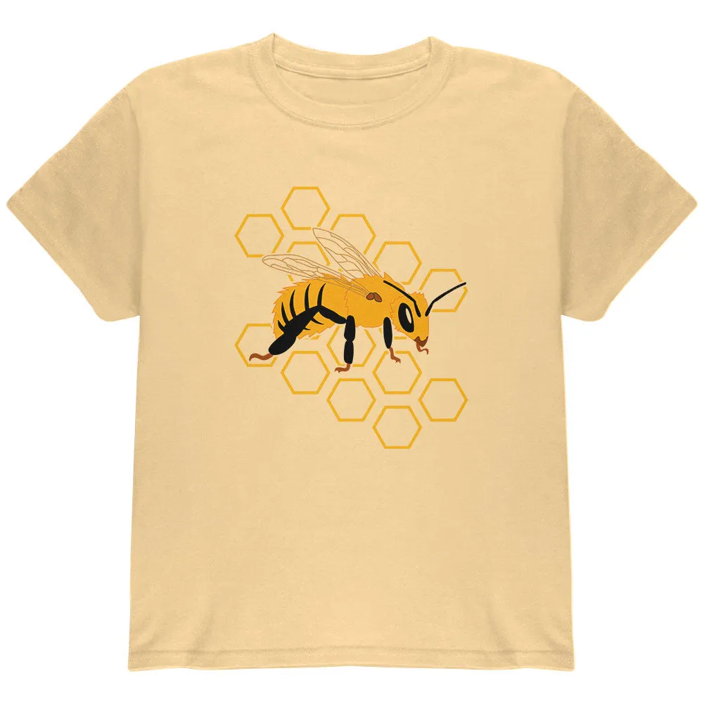 Honey Bee Honeycomb Outline Youth T Shirt sold by Old Glory product image thumbnail 3