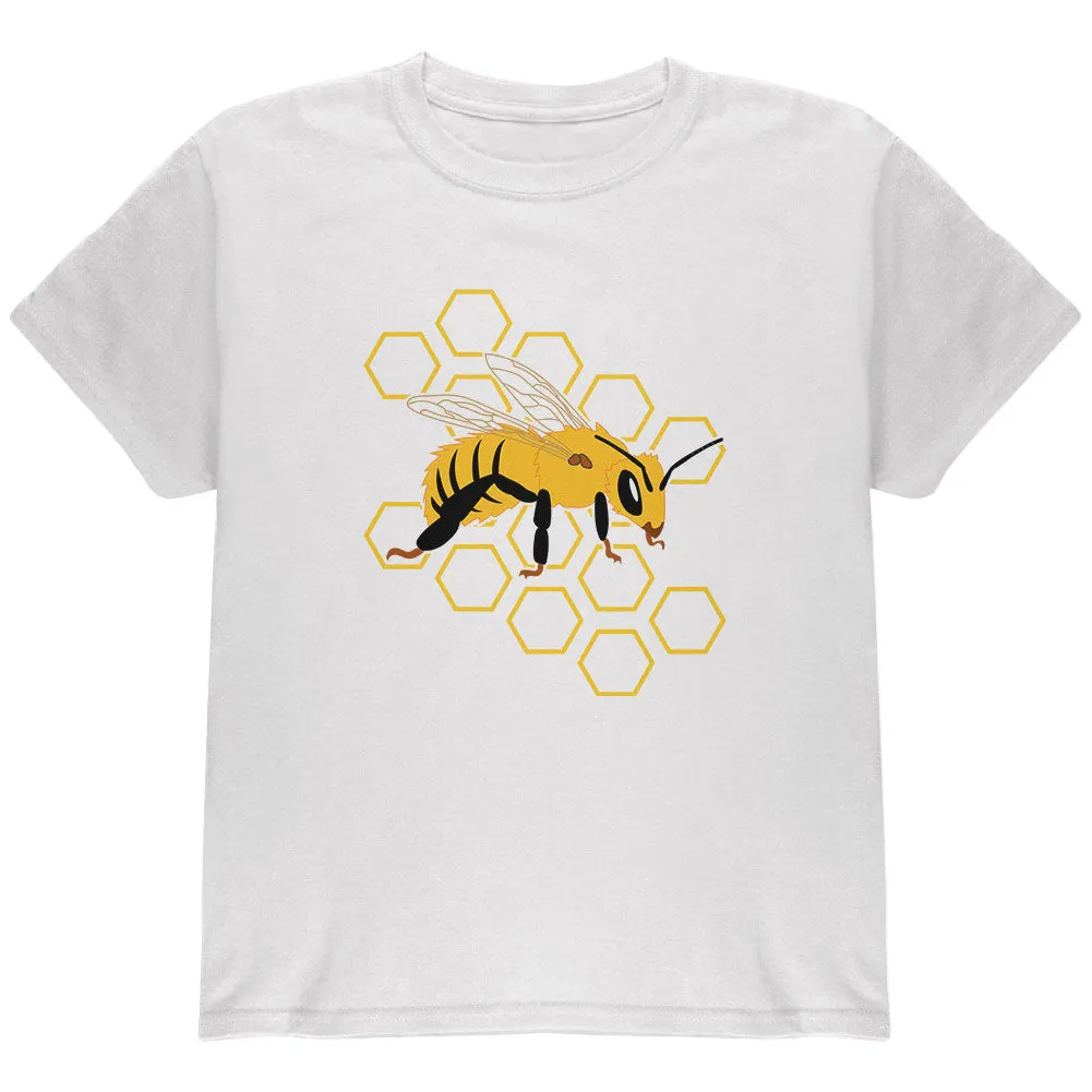 Honey Bee Honeycomb Outline Youth T Shirt sold by Old Glory product image thumbnail 2