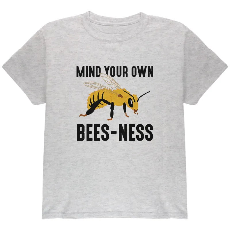 Honey Bee Mind Your Own Bees-ness Business Youth T Shirt sold by Old Glory