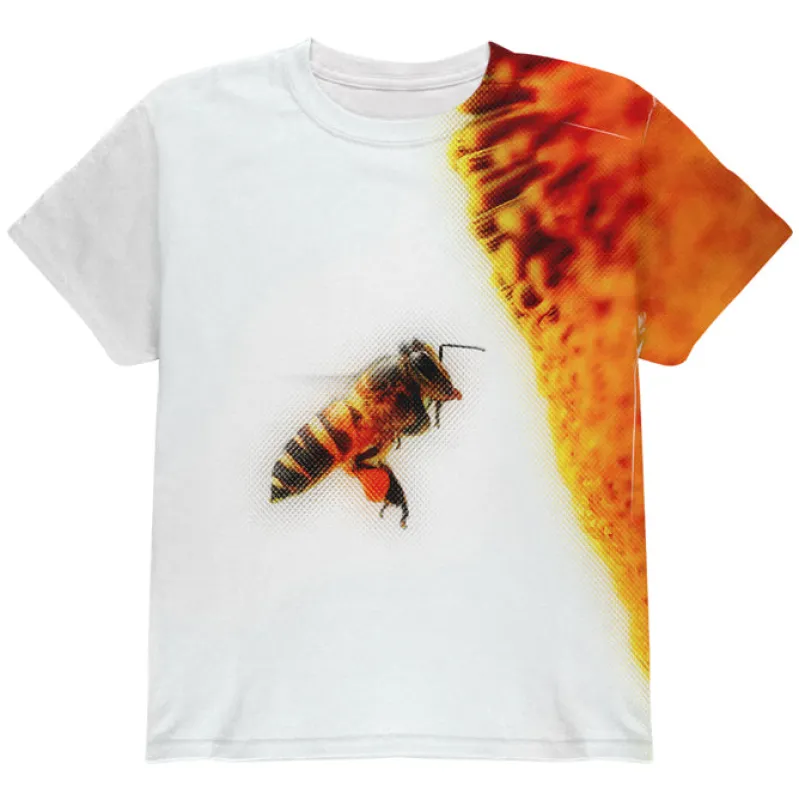 Honey Bee in Flight All Over Youth T Shirt sold by Old Glory
