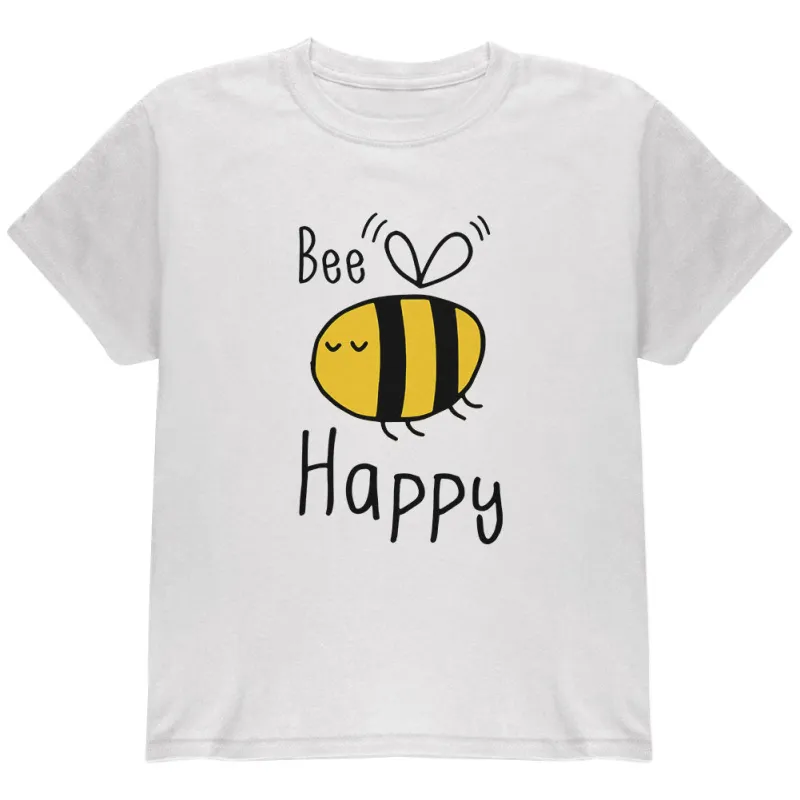 Honey Bee Bees Bee Happy Youth T Shirt sold by Old Glory