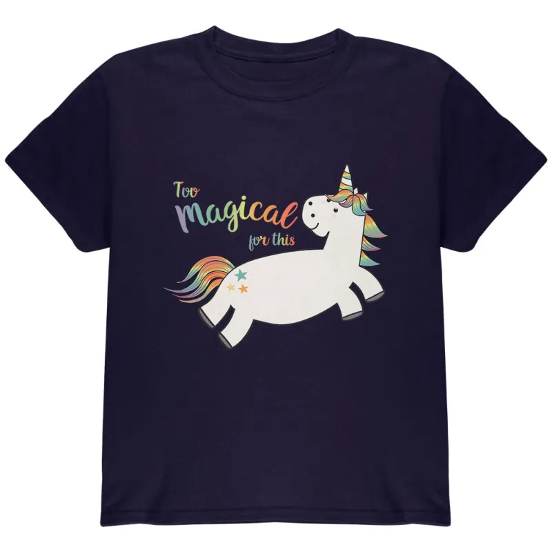 Back To School Too Magical For This Unicorn Youth T Shirt sold by Old Glory