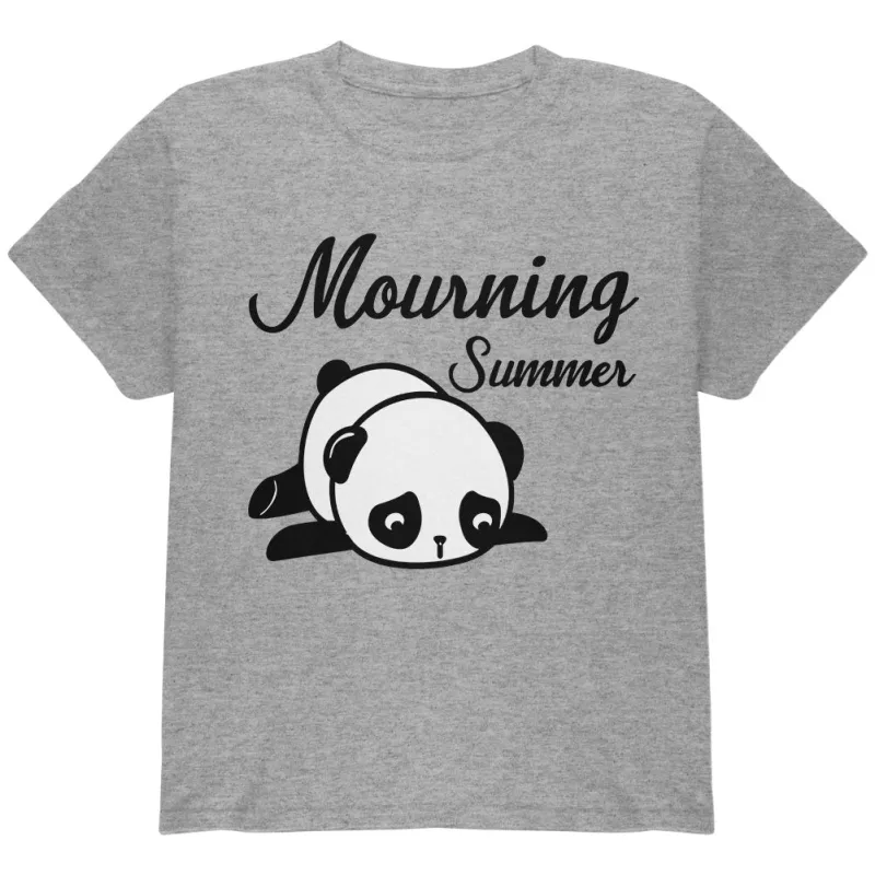 Back To School Mourning Summer Panda Youth T Shirt sold by Old Glory