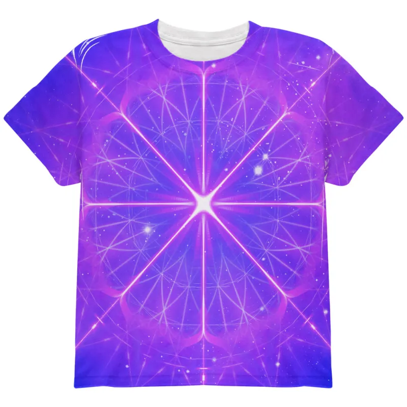 Celestial Gateway Fractal Mandala All Over Youth T Shirt sold by Old Glory