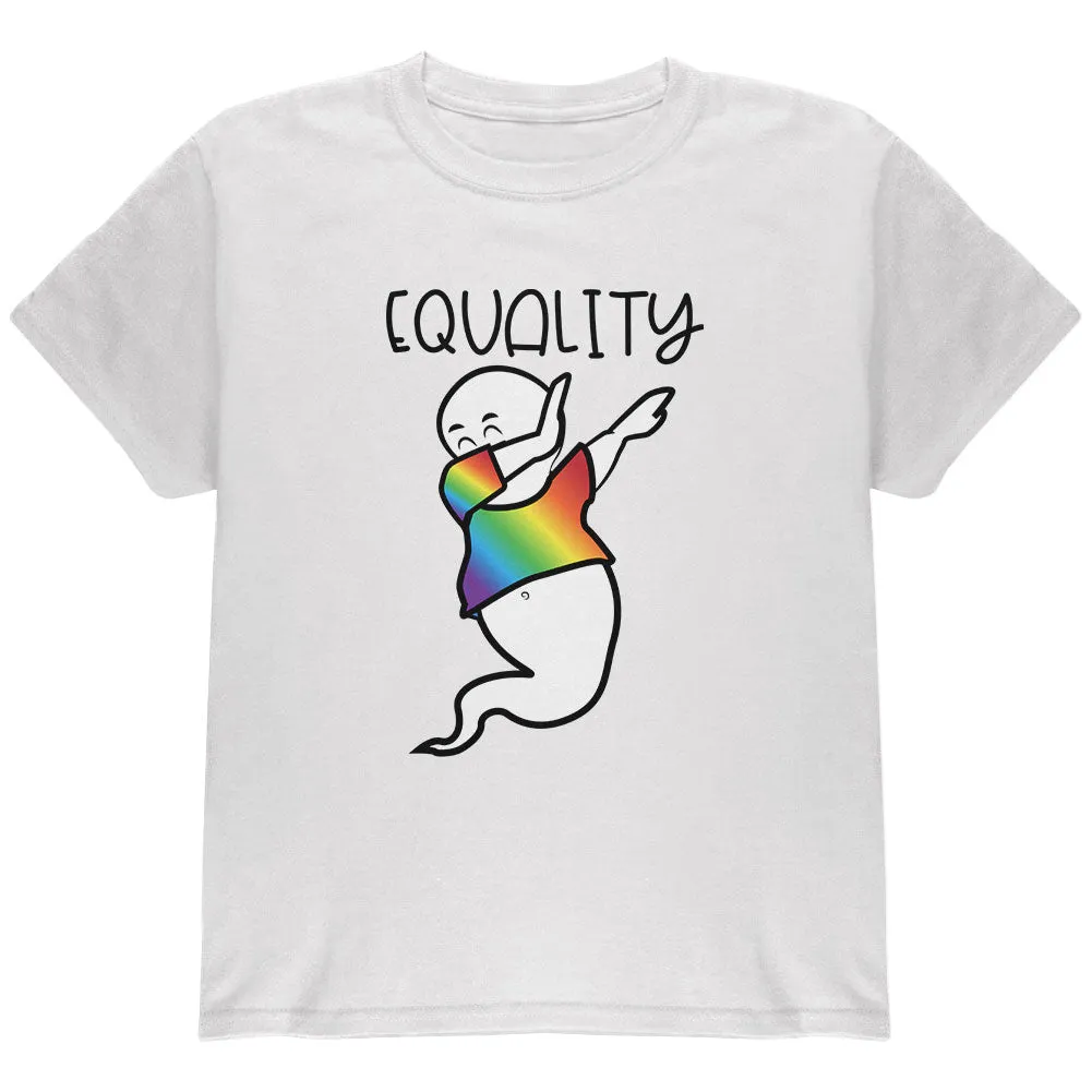 LGBTQ Dabbing Gay Ghost Pride Equality Youth T Shirt sold by Old Glory