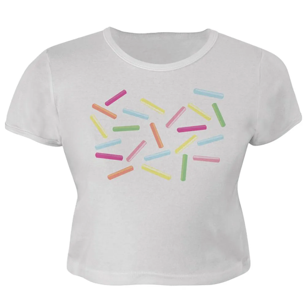 Halloween Ice Cream Sprinkle Costume Juniors Crop Top T-Shirt sold by Old Glory