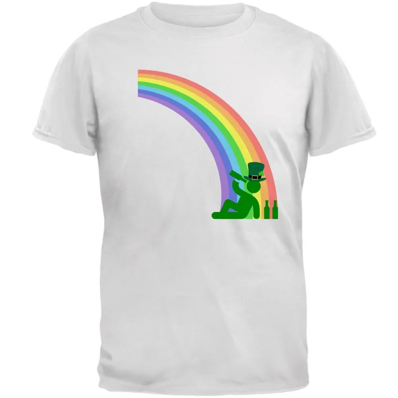 St. Patricks Day Funny Drinking At The End Of The Rainbow Mens T Shirt sold by Old Glory