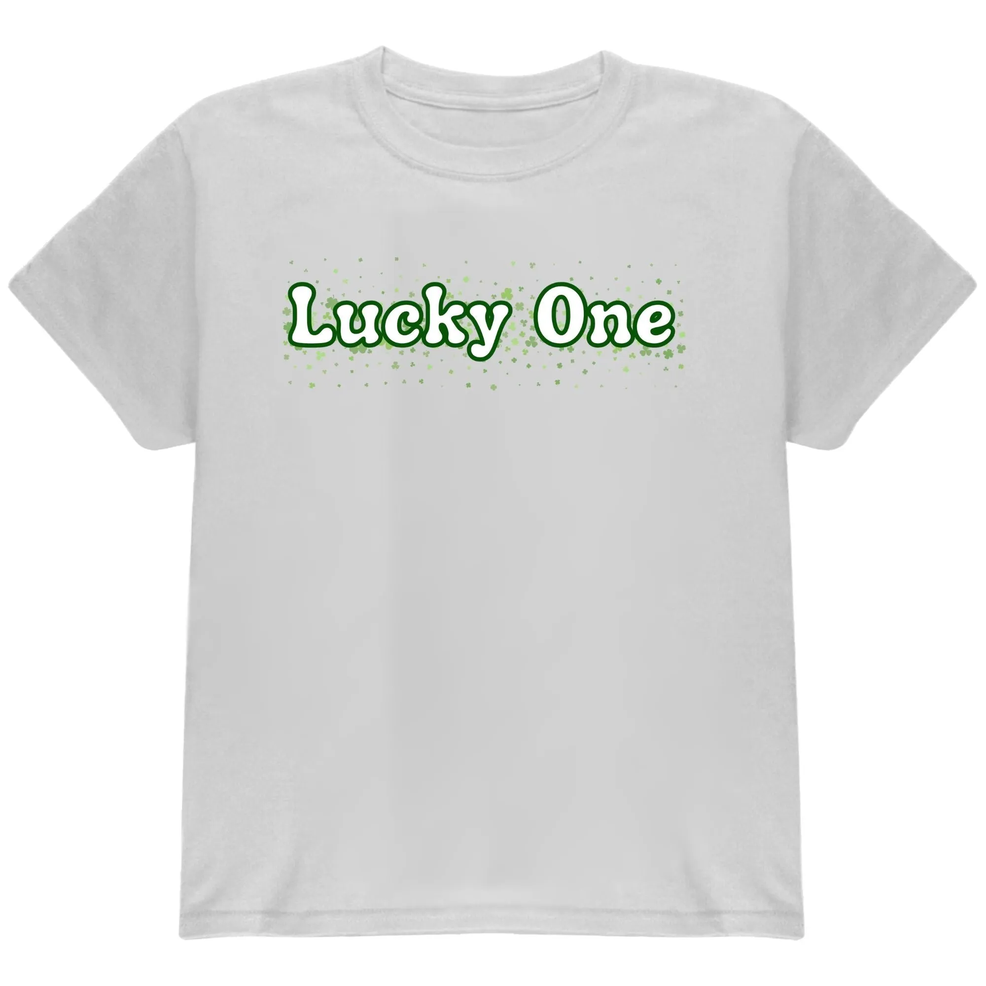 St. Patricks Day Clover Filled Lucky One Youth Short Sleeve T Shirt sold by Old Glory product image thumbnail 2
