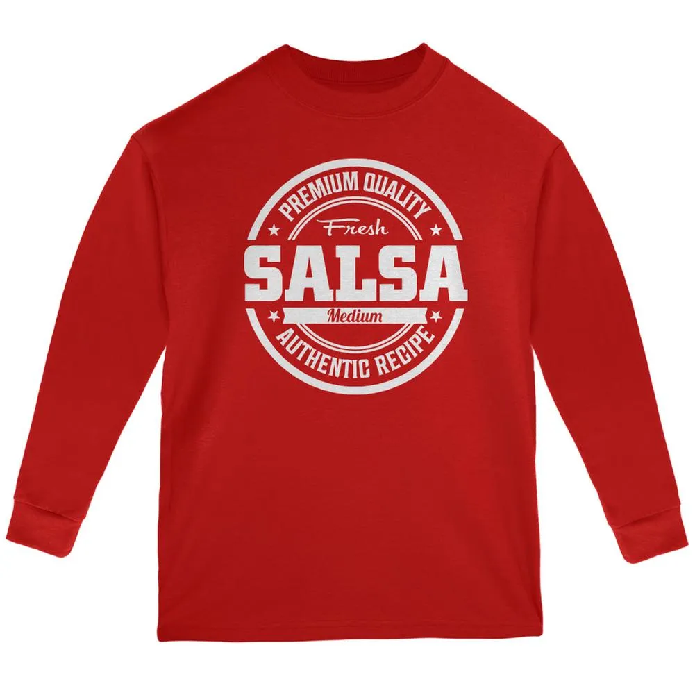 Halloween Salsa Costume Red Youth Long Sleeve T-Shirt sold by Old Glory