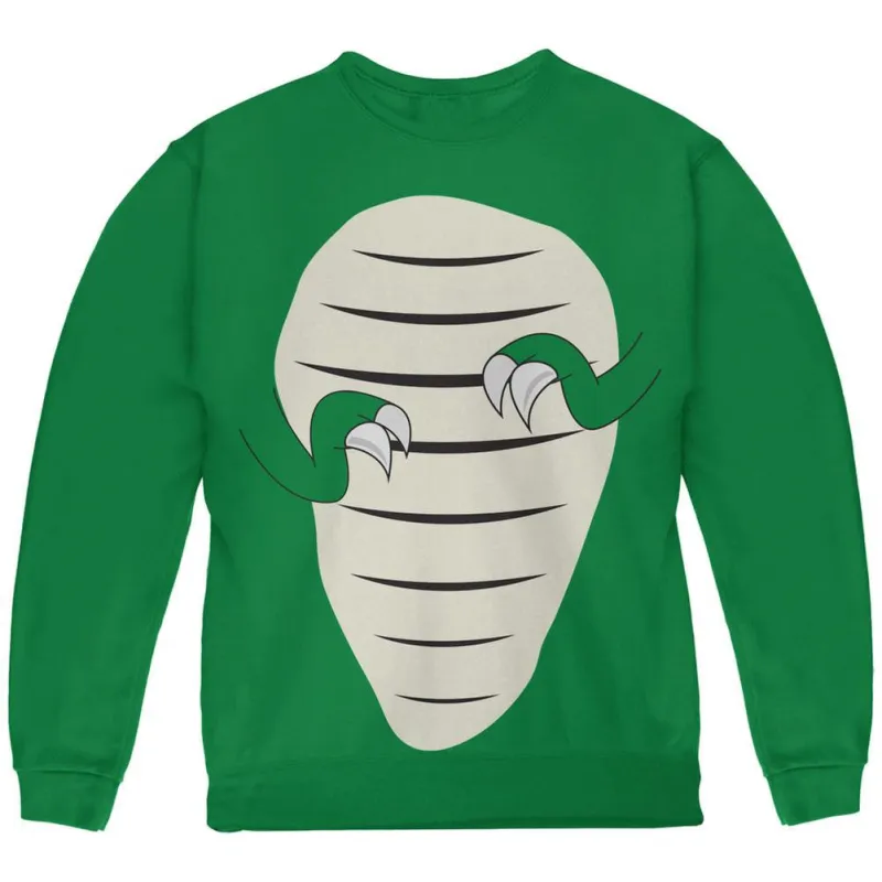 Halloween Jurassic - T-Rex Costume Green Youth Sweatshirt sold by Old Glory