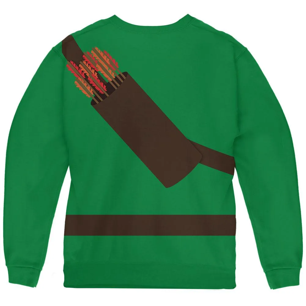 Halloween Robin Hood Costume Green Youth Sweatshirt sold by Old Glory product image thumbnail 2