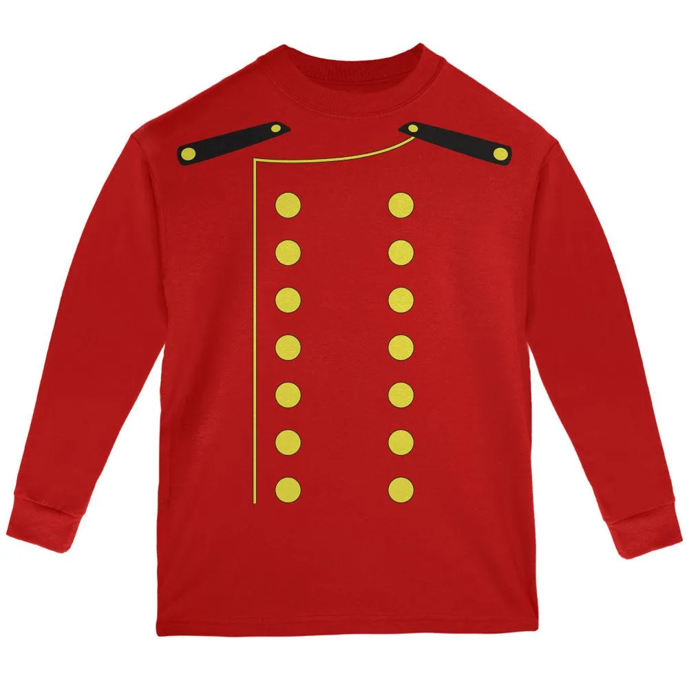 Halloween Hotel Bellhop Costume Red Youth Long Sleeve T-Shirt sold by Old Glory