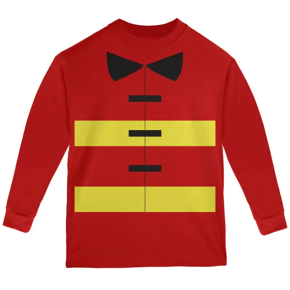 Halloween Fireman Costume Red Youth Long Sleeve T-Shirt sold by Old Glory