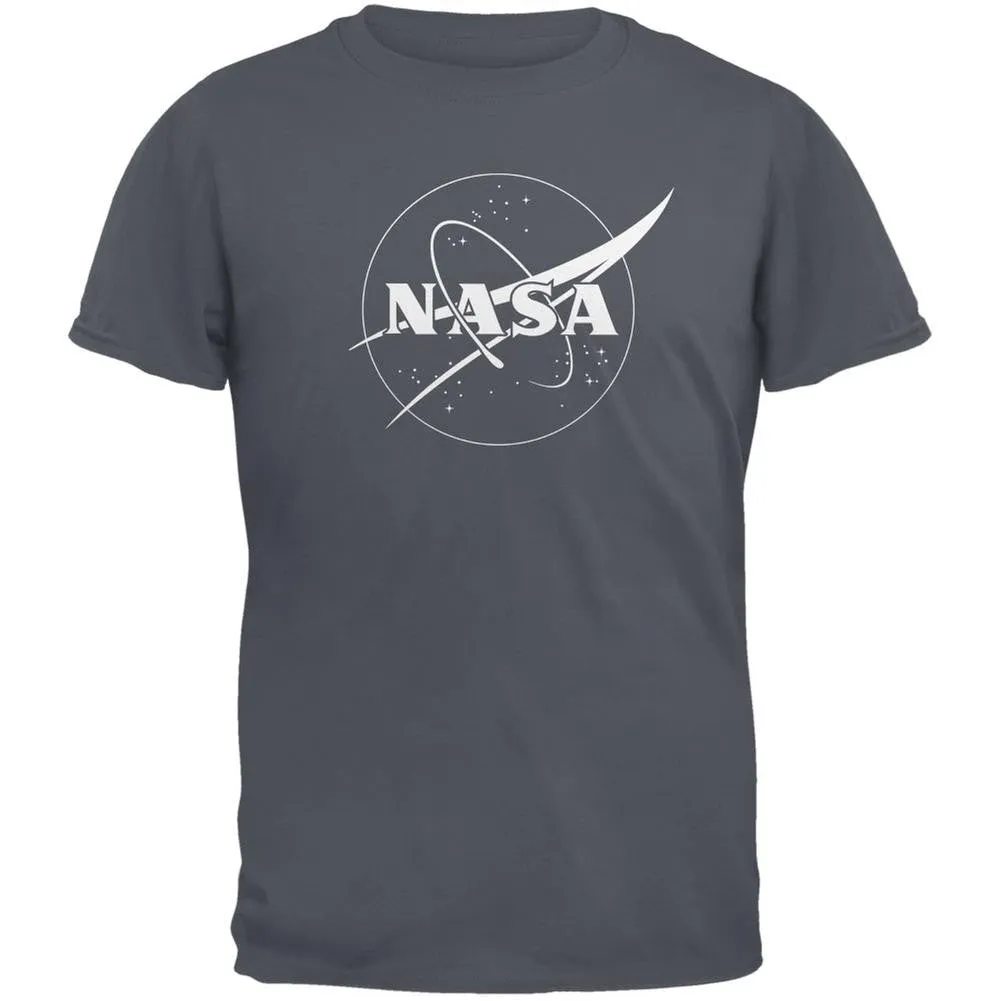 NASA Outline Logo Charcoal Youth T-Shirt sold by Old Glory