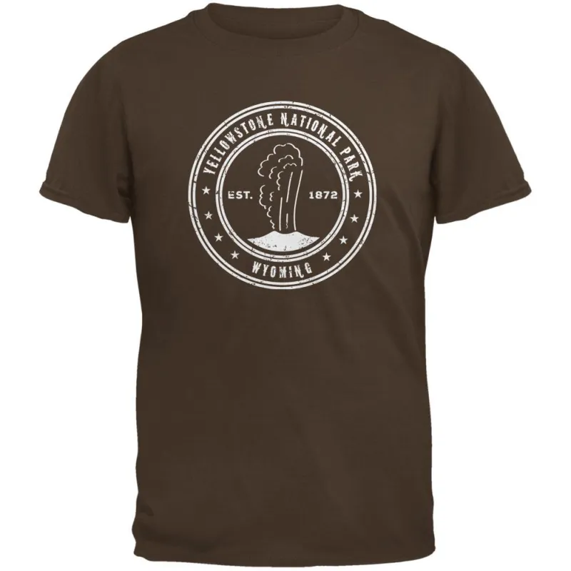 Yellowstone National Park Brown Youth T-Shirt sold by Old Glory