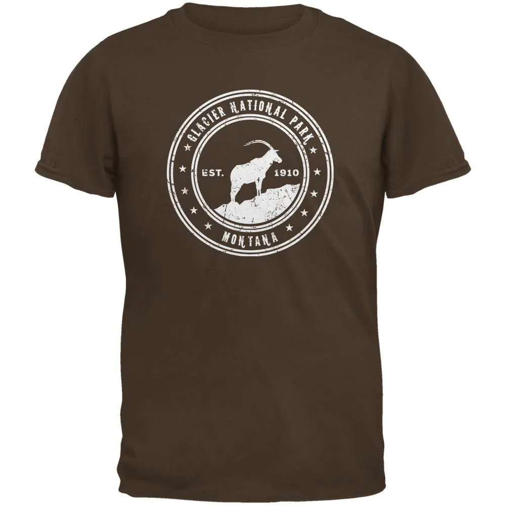 Glacier National Park Brown Youth T-Shirt sold by Old Glory
