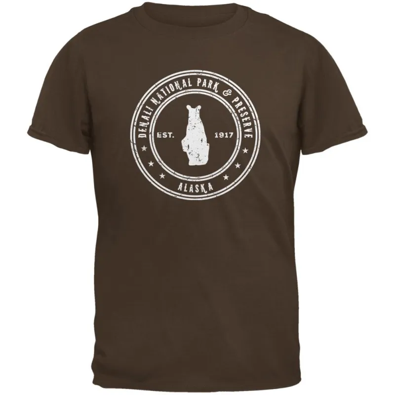 Denali National Park & Preserve Brown Youth T-Shirt sold by Old Glory
