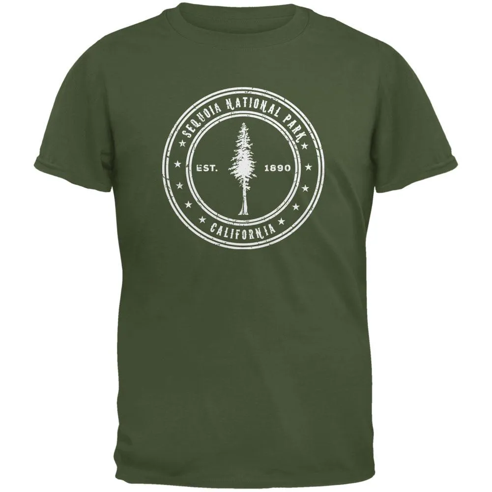 Sequoia National Park Military Green Youth T-Shirt sold by Old Glory