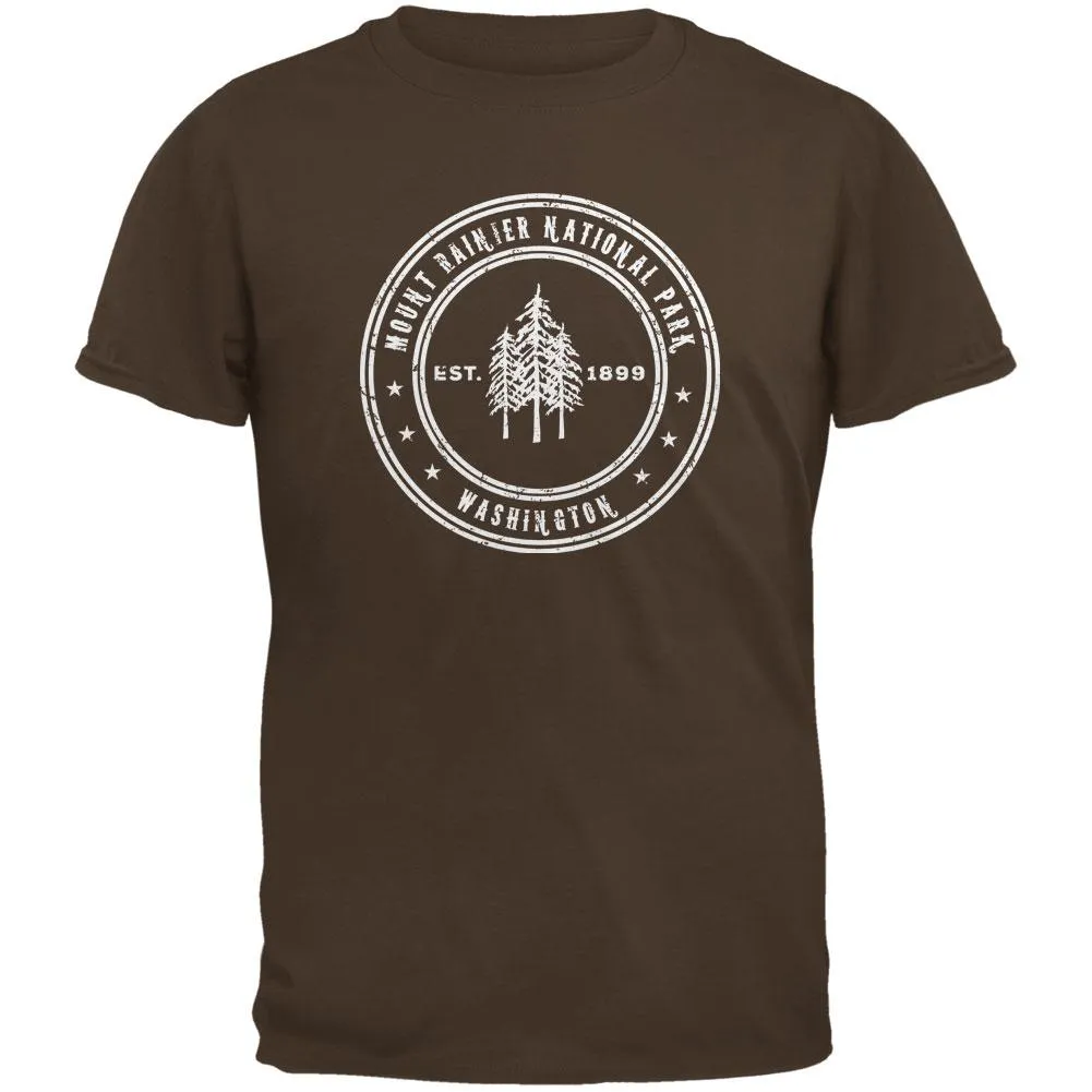 Mount Rainier National Park Brown Youth T-Shirt sold by Old Glory