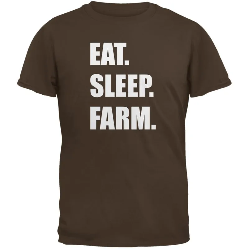 Eat Sleep Farm Brown Youth T-Shirt sold by Old Glory