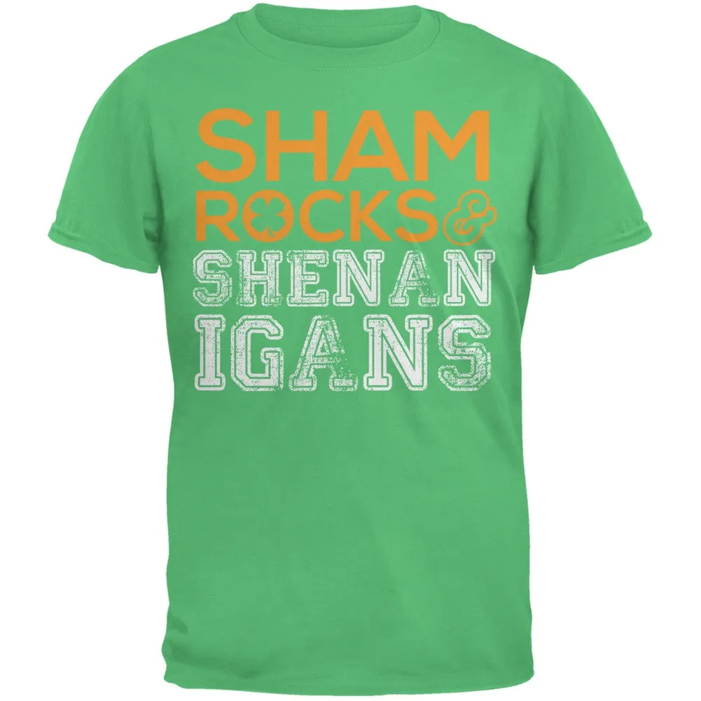 St. Patricks Day - Shamrocks & Shenanigans Irish Green Youth T-Shirt sold by Old Glory