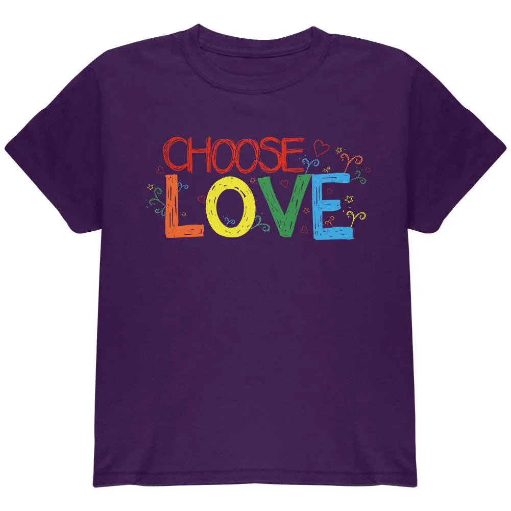 LGBTQ Choose Love Youth T Shirt sold by Old Glory