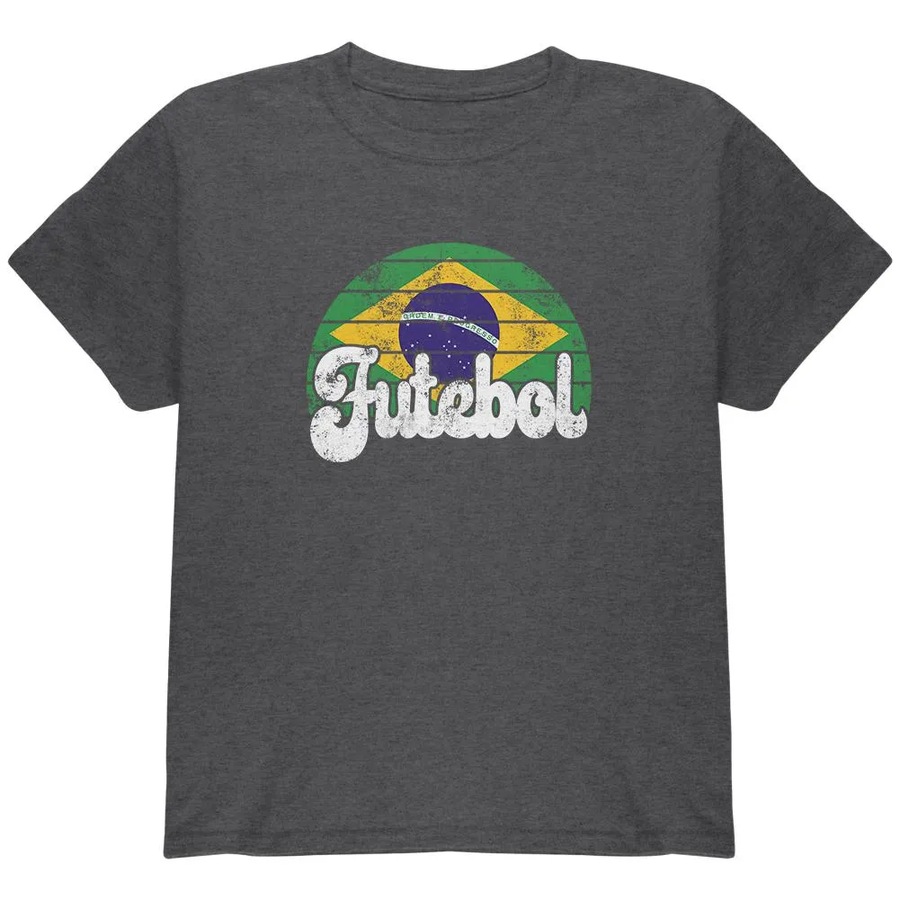 World Cup Brazil Futebol Football Soccer Youth T Shirt sold by Old Glory