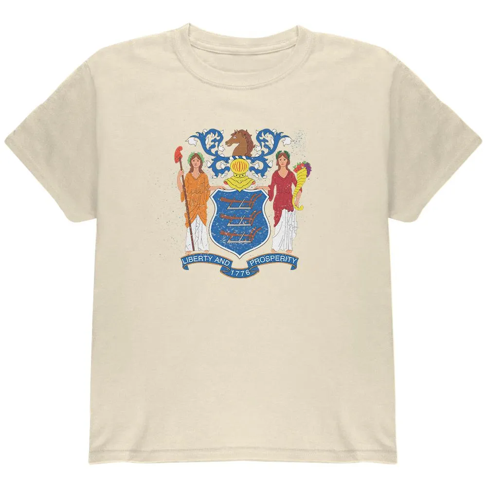 Born and Raised New Jersey State Flag Youth T Shirt sold by Old Glory