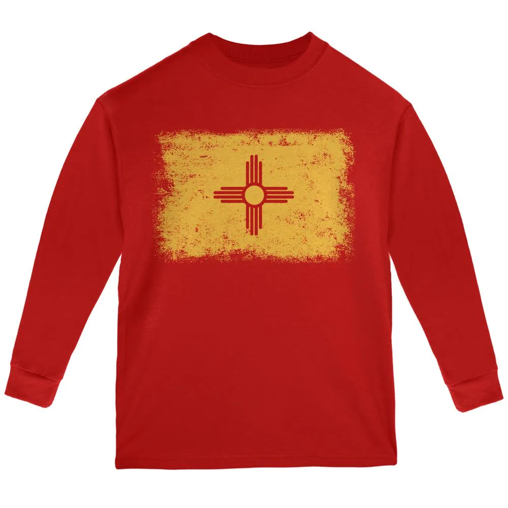 Born and Raised New Mexico State Flag Youth Long Sleeve T Shirt sold by Old Glory