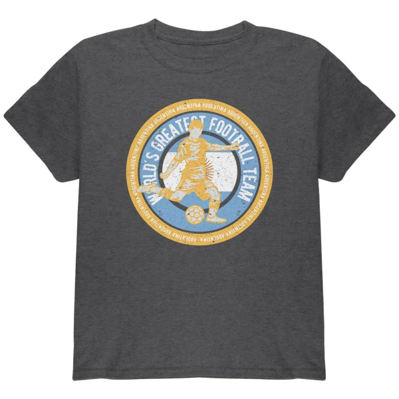 World Cup Argentina Soccer World's Best Football Team Youth T Shirt sold by Old Glory