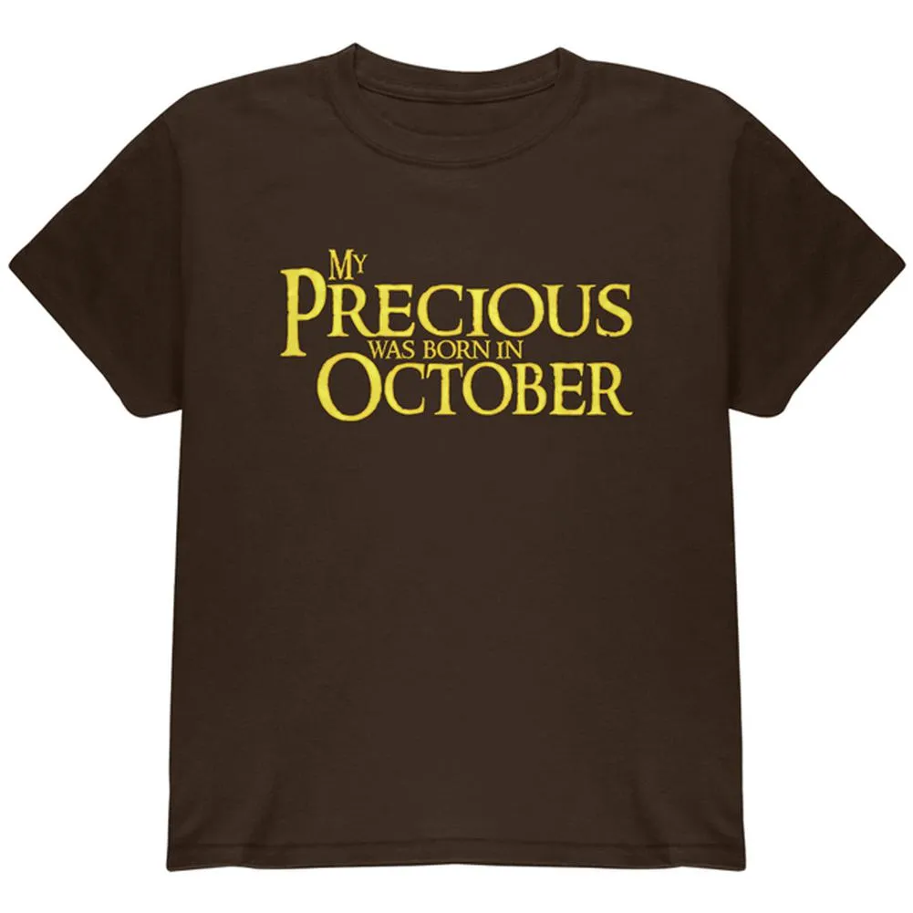 My Precious was Born in October Youth T Shirt sold by Old Glory