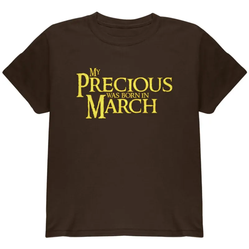 My Precious was Born in March Youth T Shirt sold by Old Glory