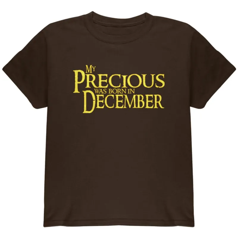 My Precious was Born in December Youth T Shirt sold by Old Glory