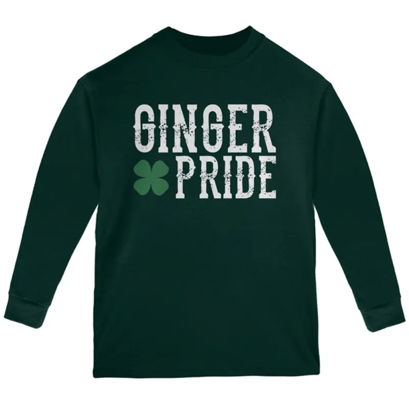 St. Patricks Day Ginger Pride Youth Long Sleeve T Shirt sold by Old Glory
