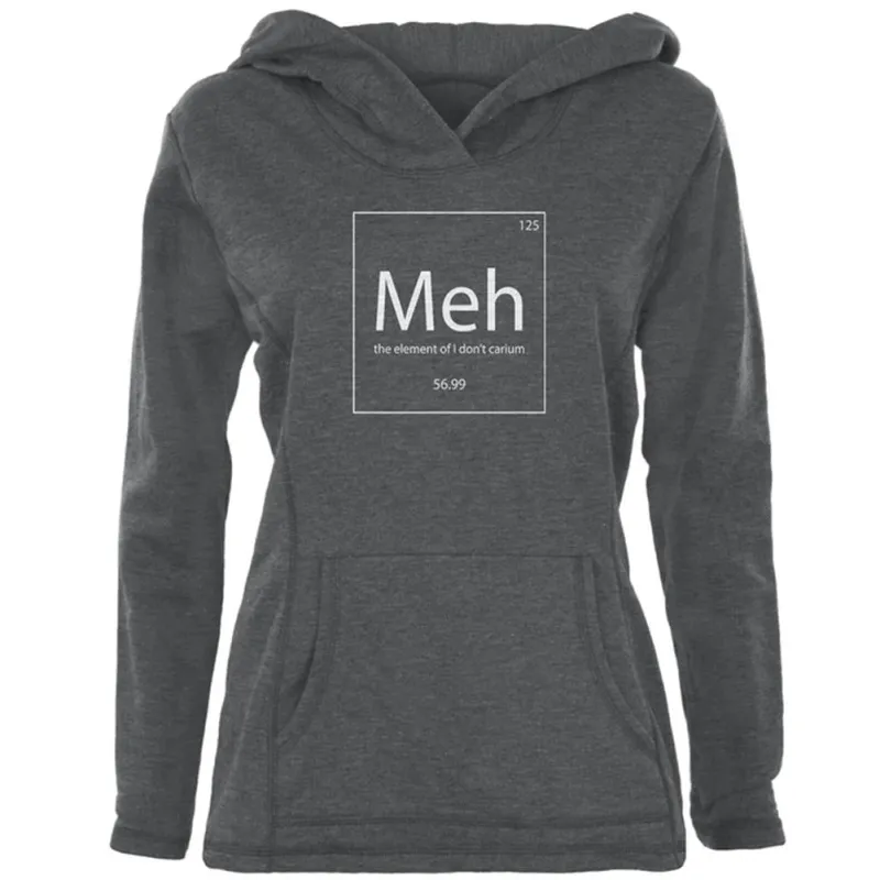 Meh Periodic Table Womens Pullover Hoodie sold by Old Glory