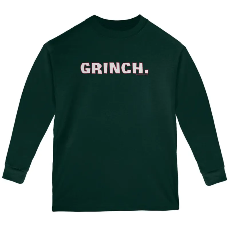 Christmas Grinch Youth Long Sleeve T Shirt sold by Old Glory