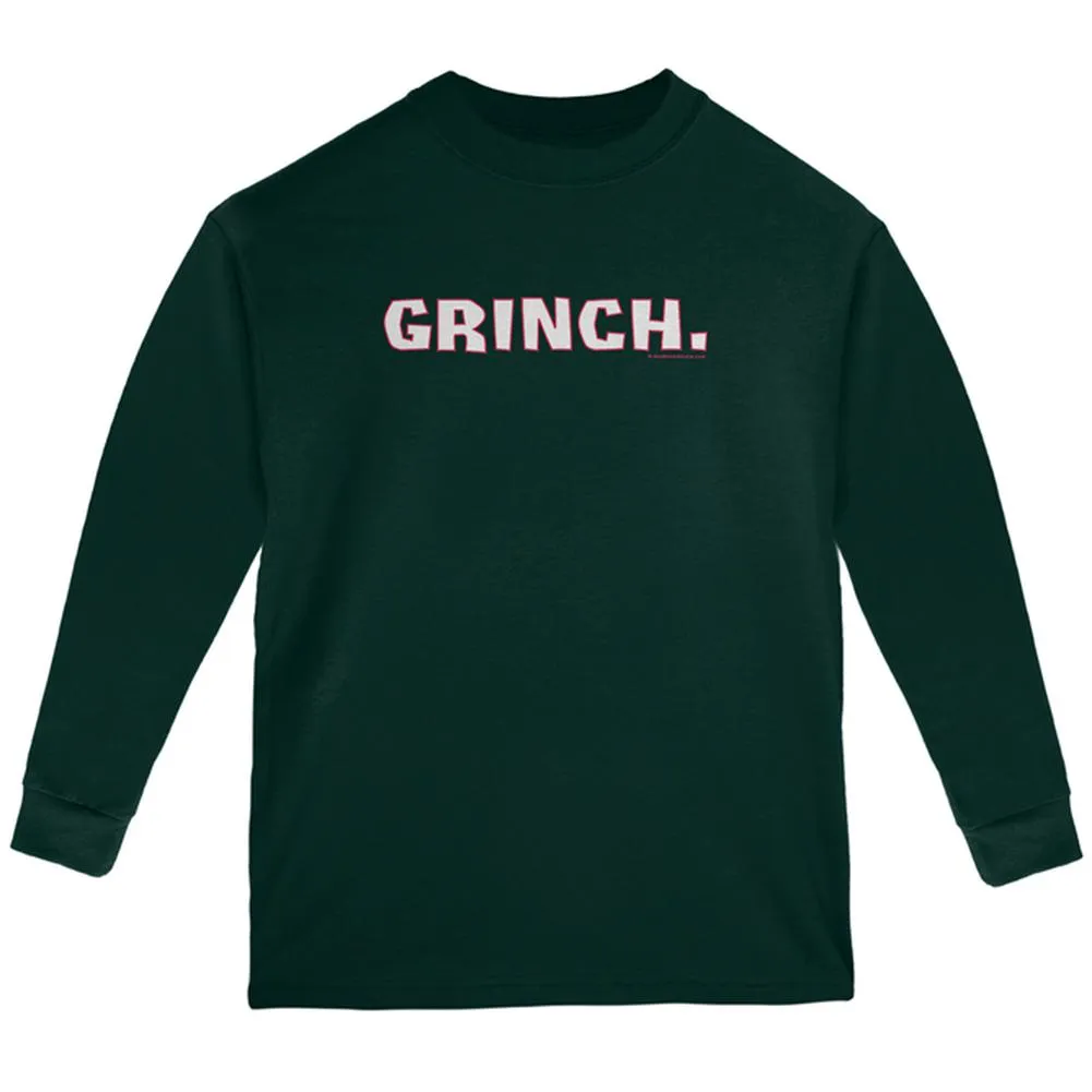 Christmas Grinch Youth Long Sleeve T Shirt sold by Old Glory