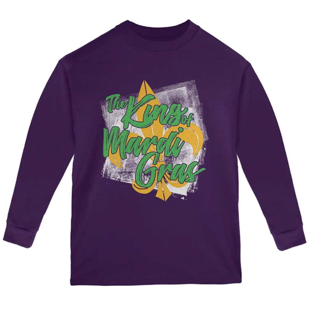 The King of Mardi Gras Youth Long Sleeve T Shirt sold by Old Glory