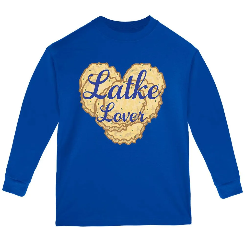 Hanukkah Latke Lover Youth Long Sleeve T Shirt sold by Old Glory