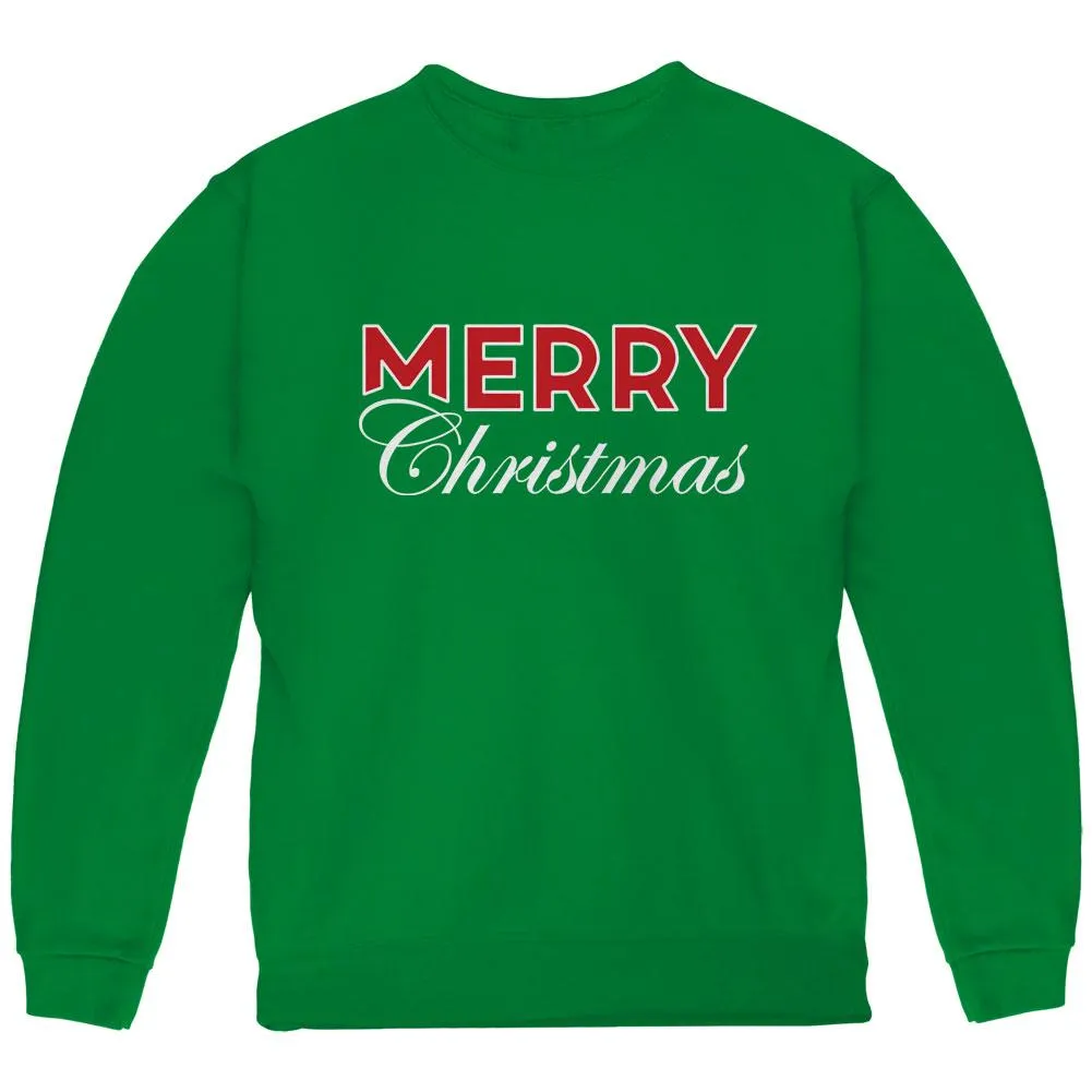 Holiday Merry Christmas Youth Sweatshirt sold by Old Glory
