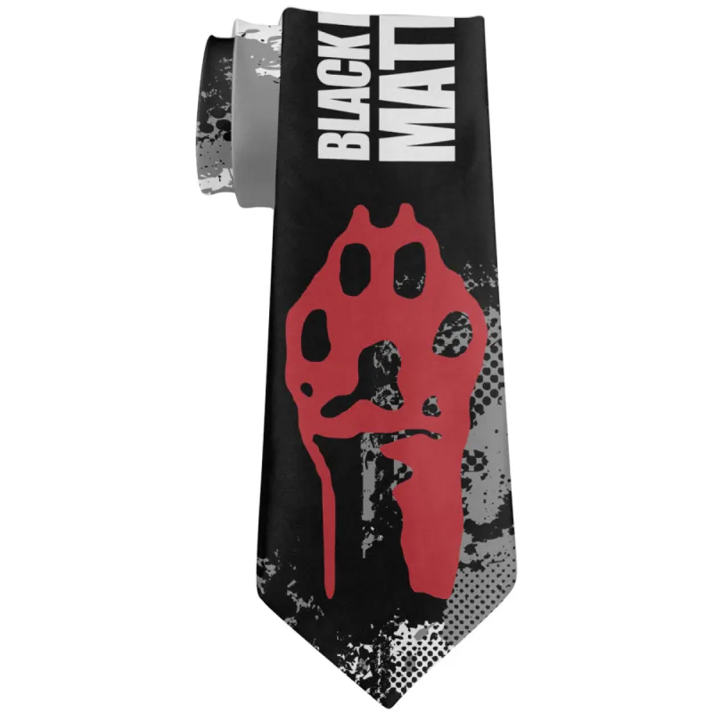 Black Labs Matter Funny Splatter All Over Neck Tie sold by Old Glory