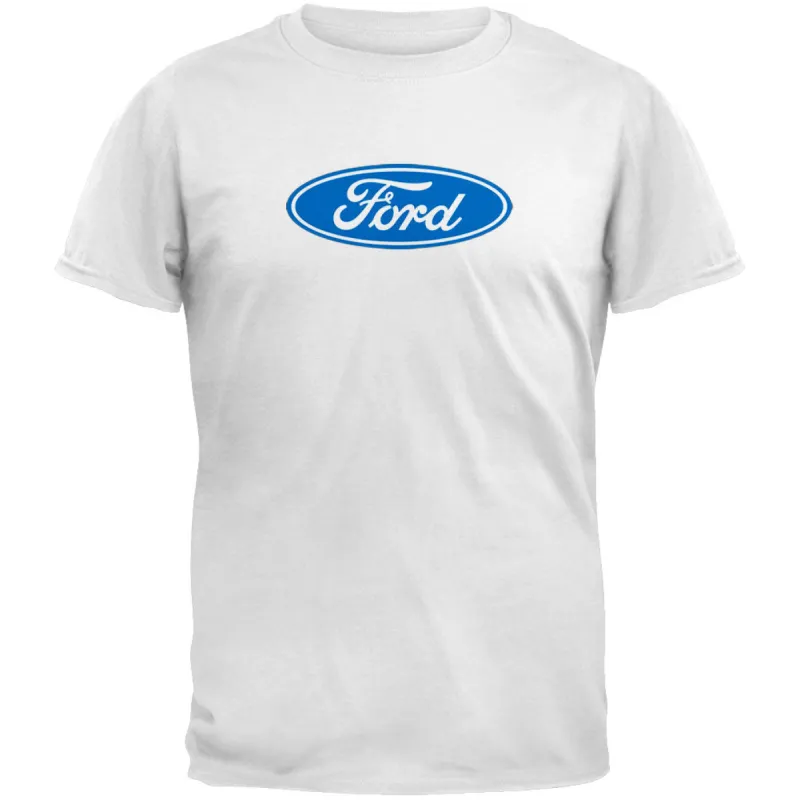 Ford Logo White T-Shirt sold by Old Glory