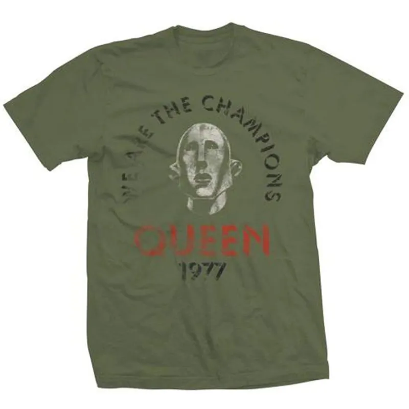 Queen - We are the Champions 1977 Mens T Shirt sold by Old Glory