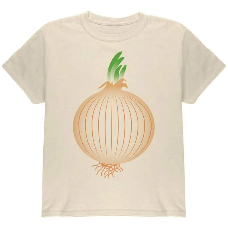 Halloween Vegetable Yellow Onion Costume Youth T Shirt sold by Old Glory