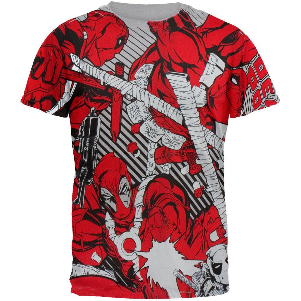 Deadpool - Dead Red All-Over T-Shirt sold by Old Glory