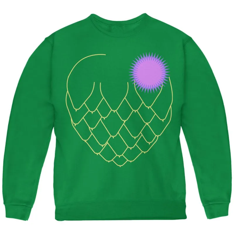 Halloween Vegetable Artichoke Costume Youth Sweatshirt sold by Old Glory