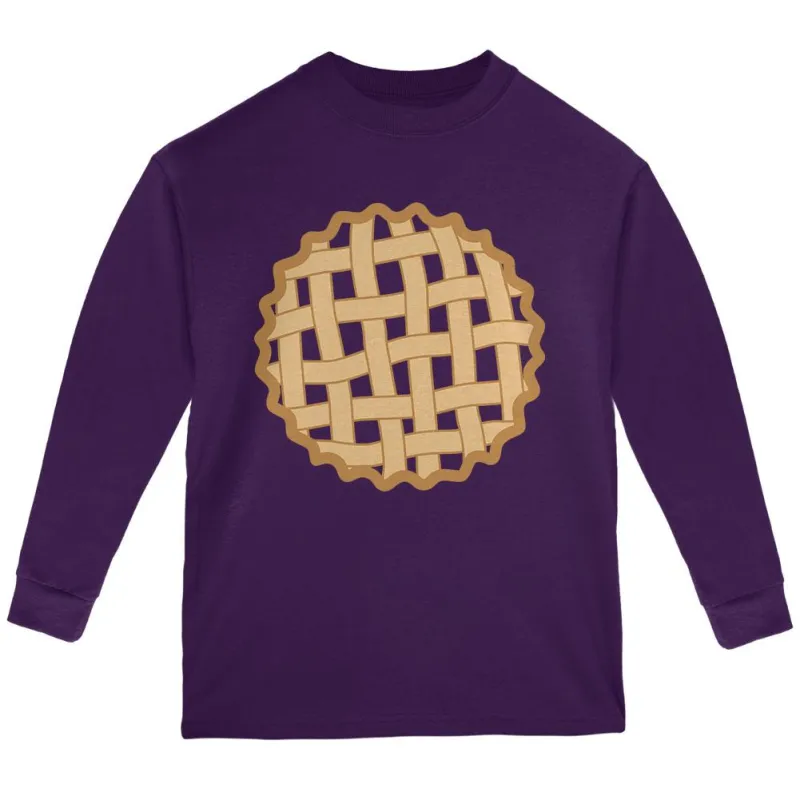 Halloween Lattice Pie Costume Grape Youth Long Sleeve T Shirt sold by Old Glory