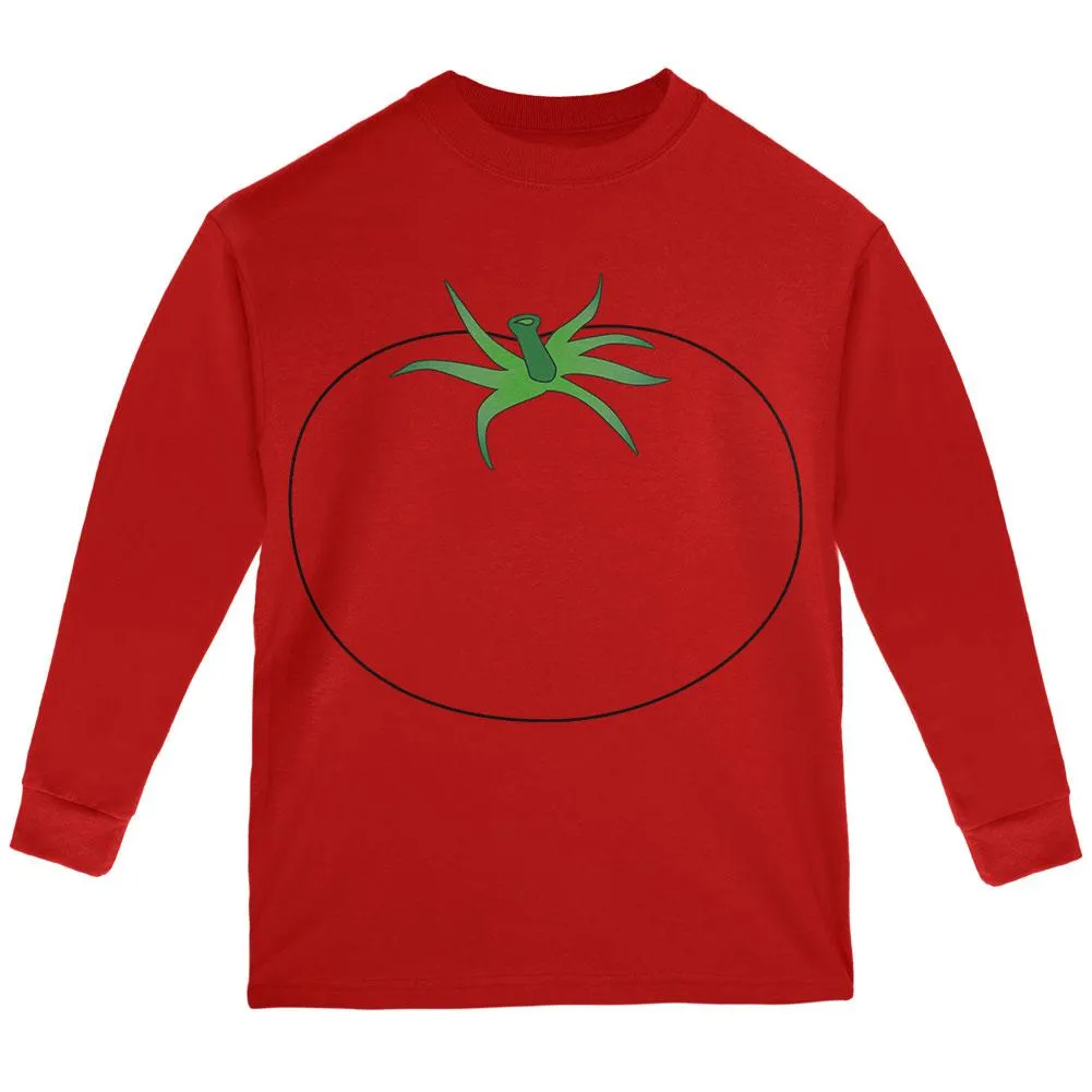 Halloween Fruit Vegetable Tomato Costume Youth Long Sleeve T Shirt sold by Old Glory