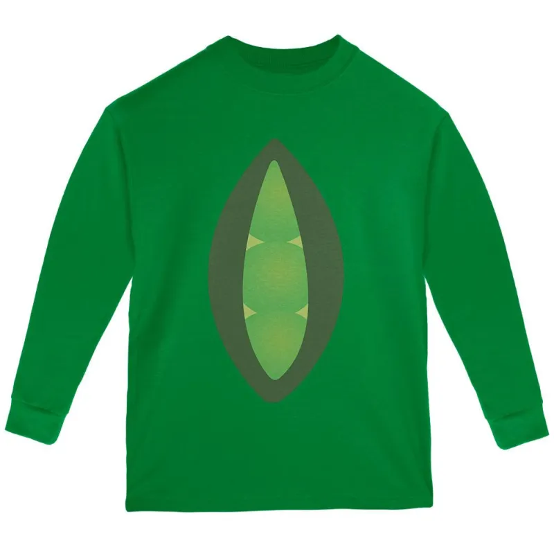 Halloween Peas In A Pod Costume Youth Long Sleeve T Shirt sold by Old Glory