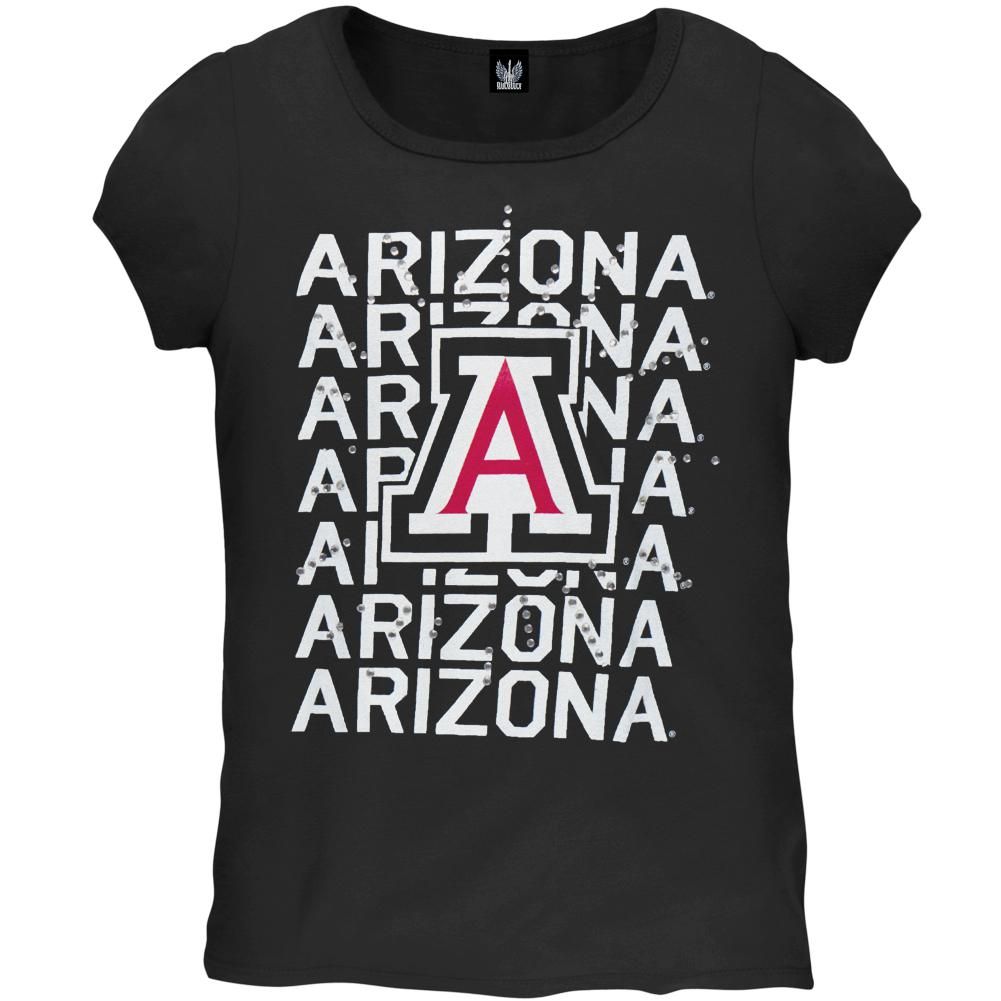 Arizona Wildcats - Rhinestone Ray Girls Juvy T-Shirt sold by Old Glory